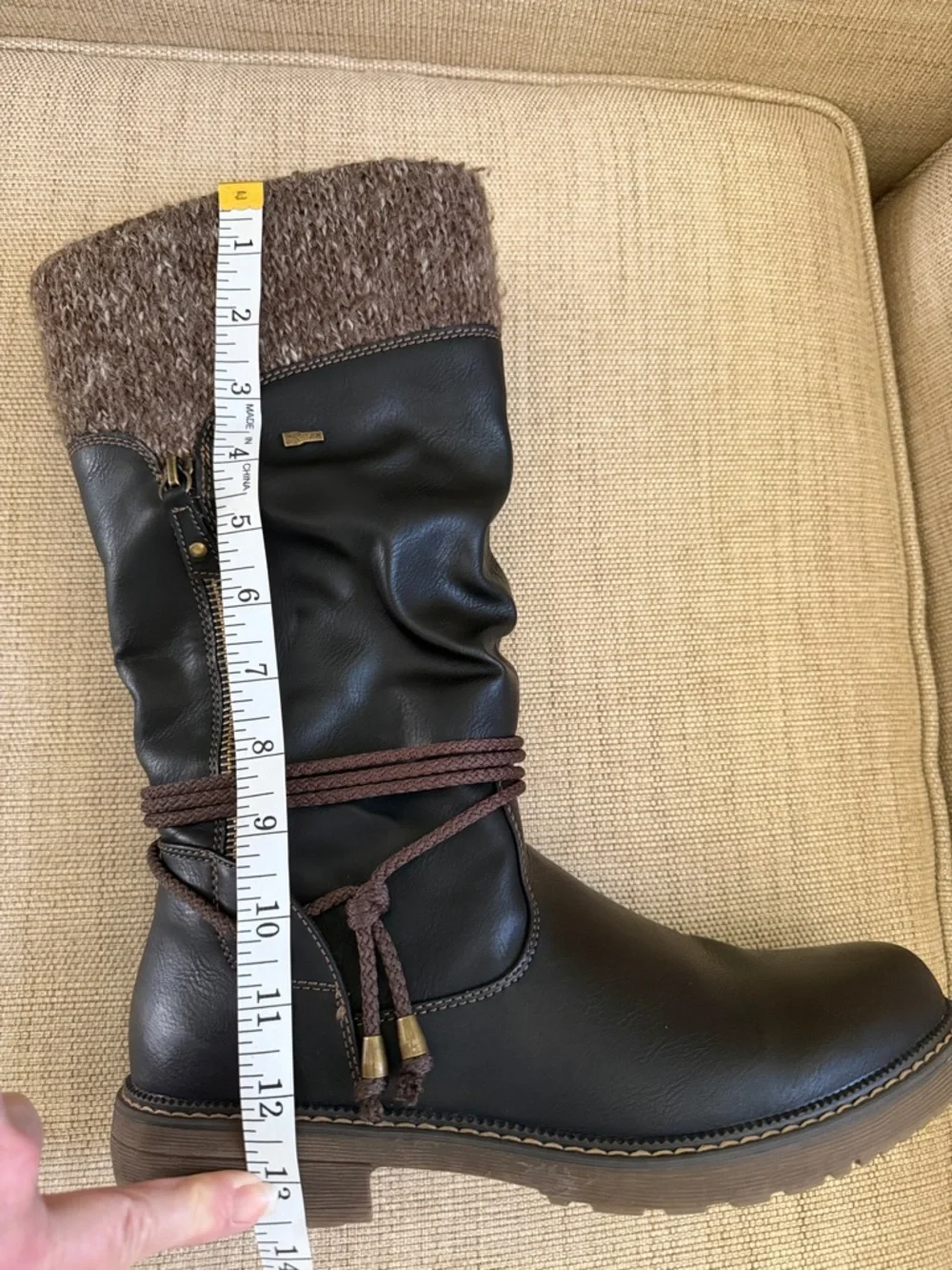 Spring Step Acaphine boots Vegan faux shearling water-resistant EU 42 US 10.5-11